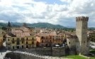 Scorcio del centro storico con la Rocca